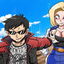 Chris Hollway and Android 18!