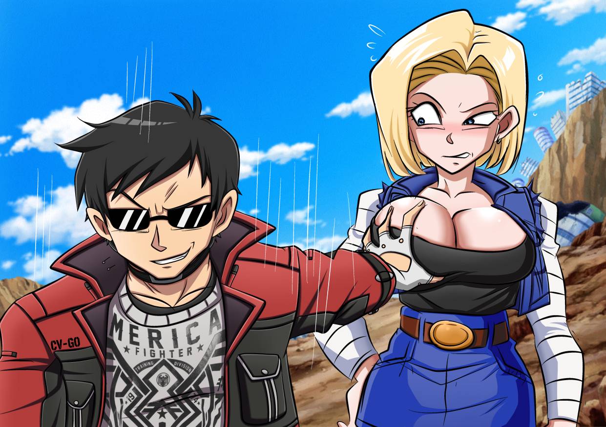 Chris Hollway and Android 18!