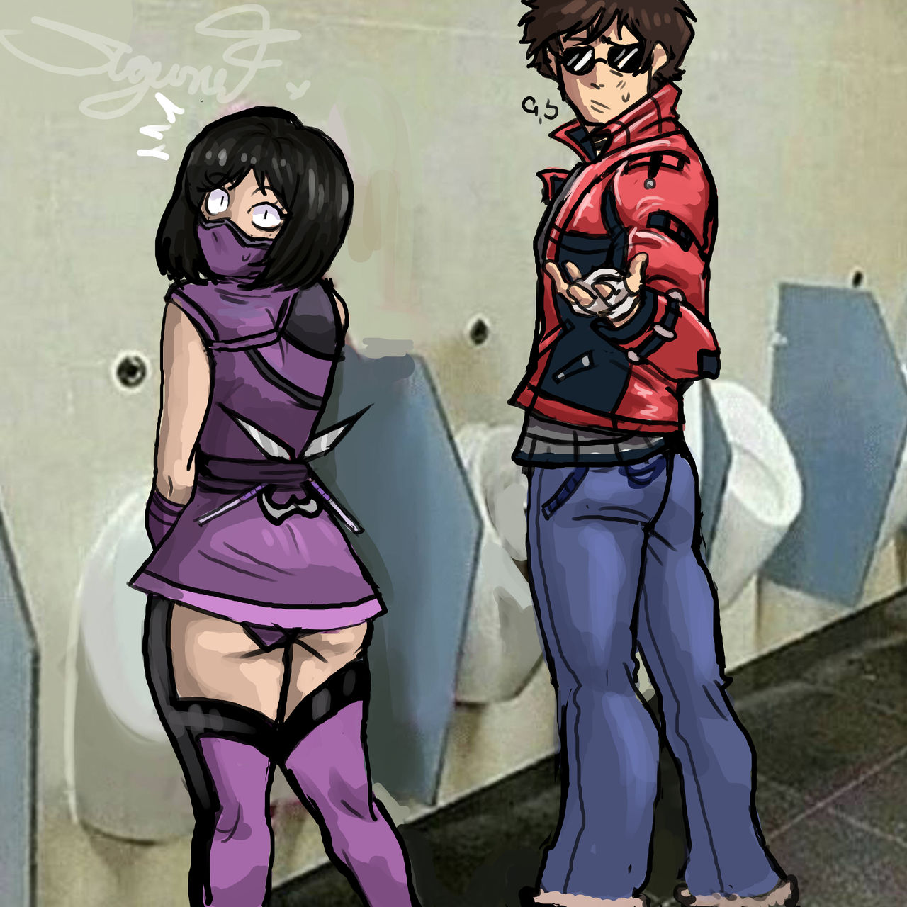 The clones Mileena and Chris!