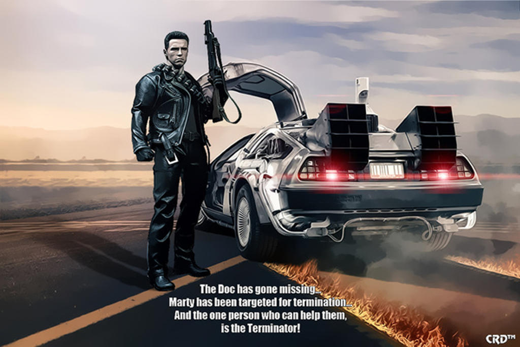 Terminator Back View The Terminator : Back To The Future. by Cag3dRav3n on DeviantArt