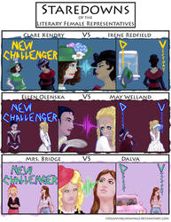 Staredowns of the Literary Female Representatives