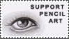 Support Pencil Art Stamp v1 by StampsLikeCrazy