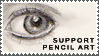 Support Pencil Art Stamp v2 by StampsLikeCrazy
