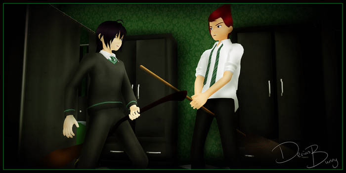 BROOMSTICK FIGHTING