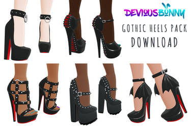 MMD DOWNLOAD: Gothic Shoes (Set 1)