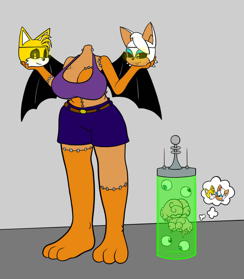 Tails In Rouge Outfit Rouge and Tails Halloween by Airship-King on DeviantArt