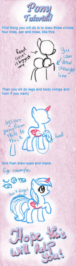 Pony Drawing tutorial!