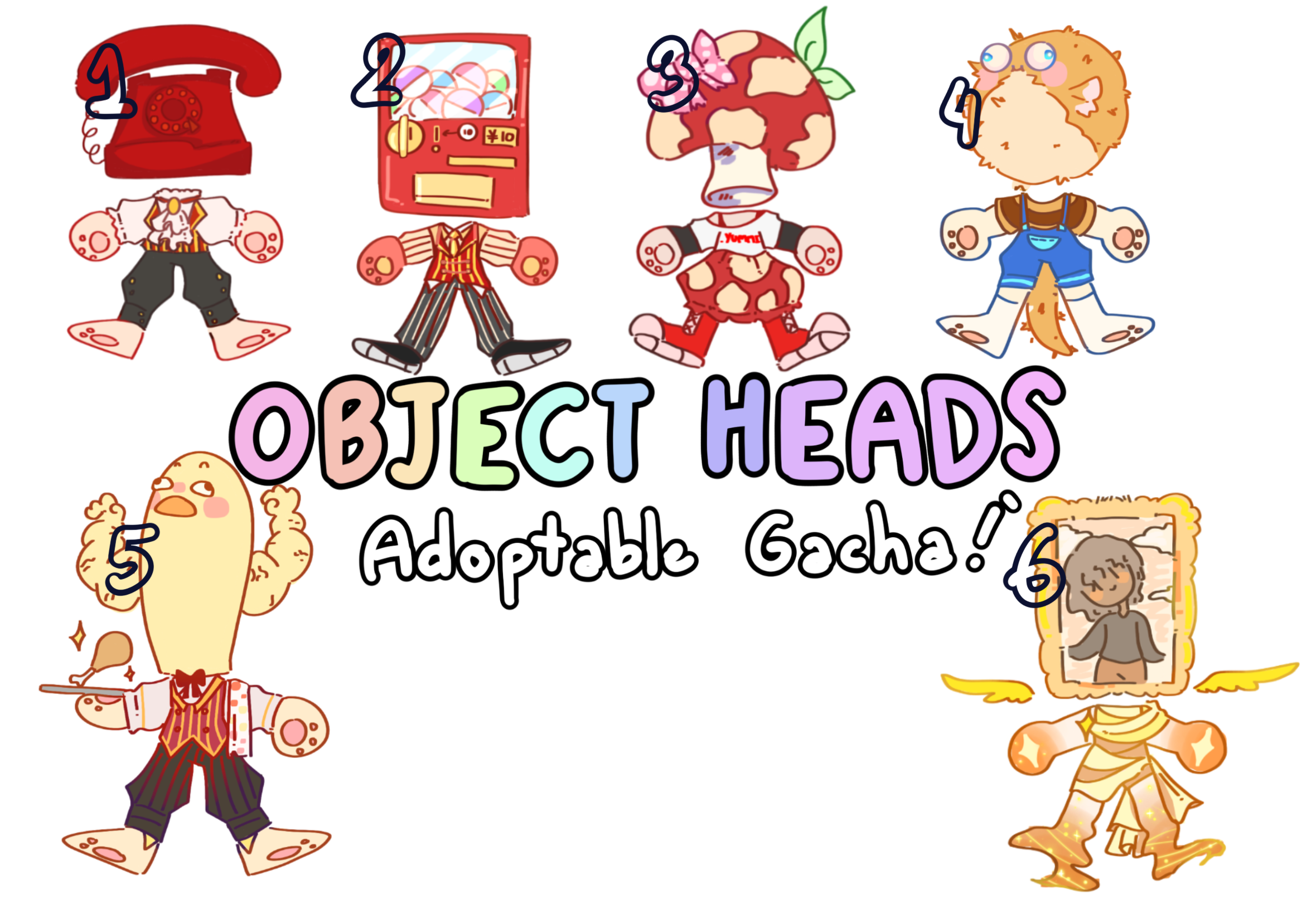 Gacha Object Heads Adoptable! #2 by SkylyX0098 on DeviantArt