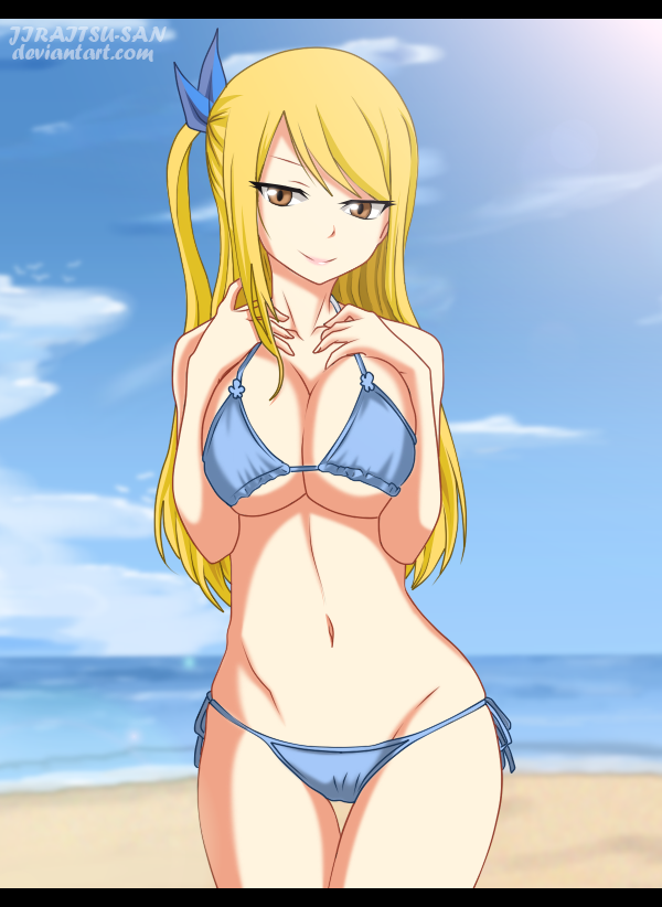 lucy heartfilia en bikini - yousuckatmarriage.com.