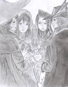 Arc,Refia,Luneth, and Ingus