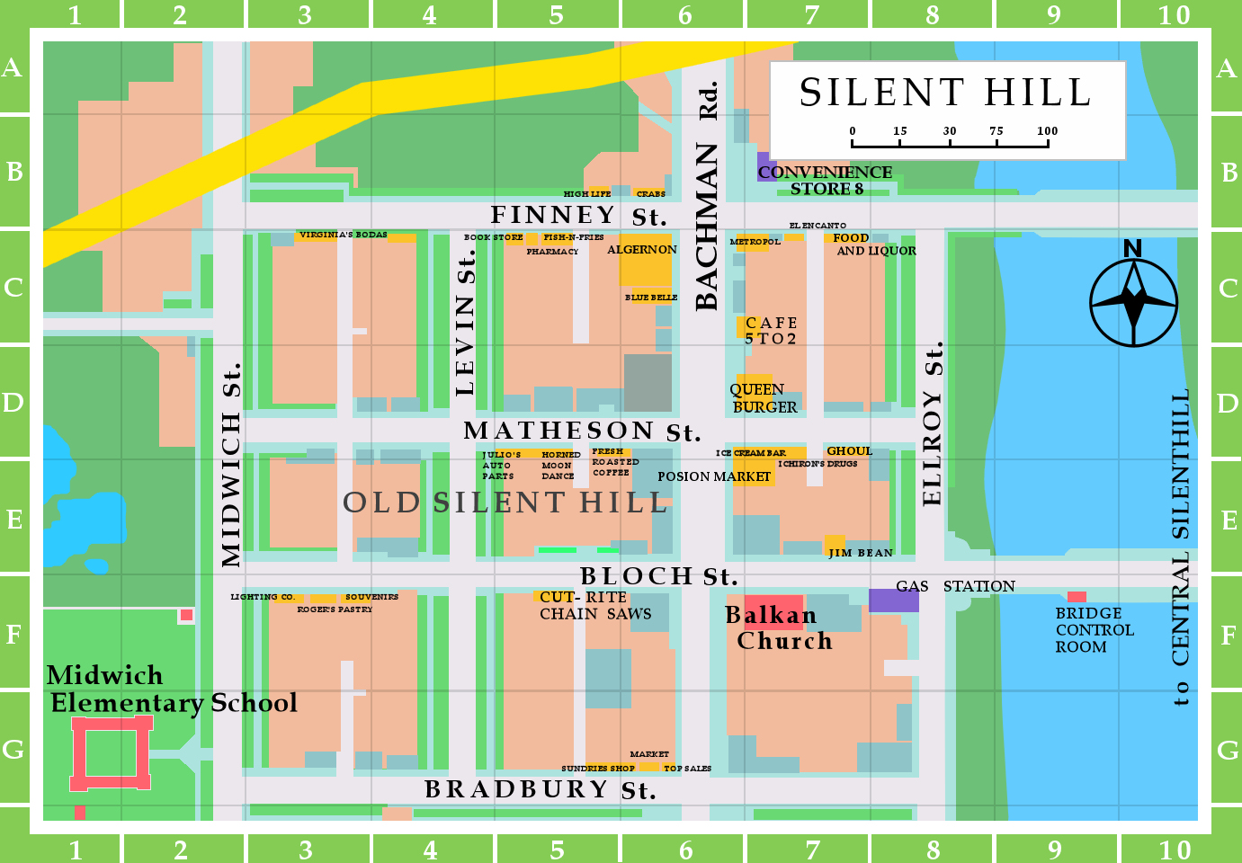 Silent Hill Maps - Silent Hill Memories