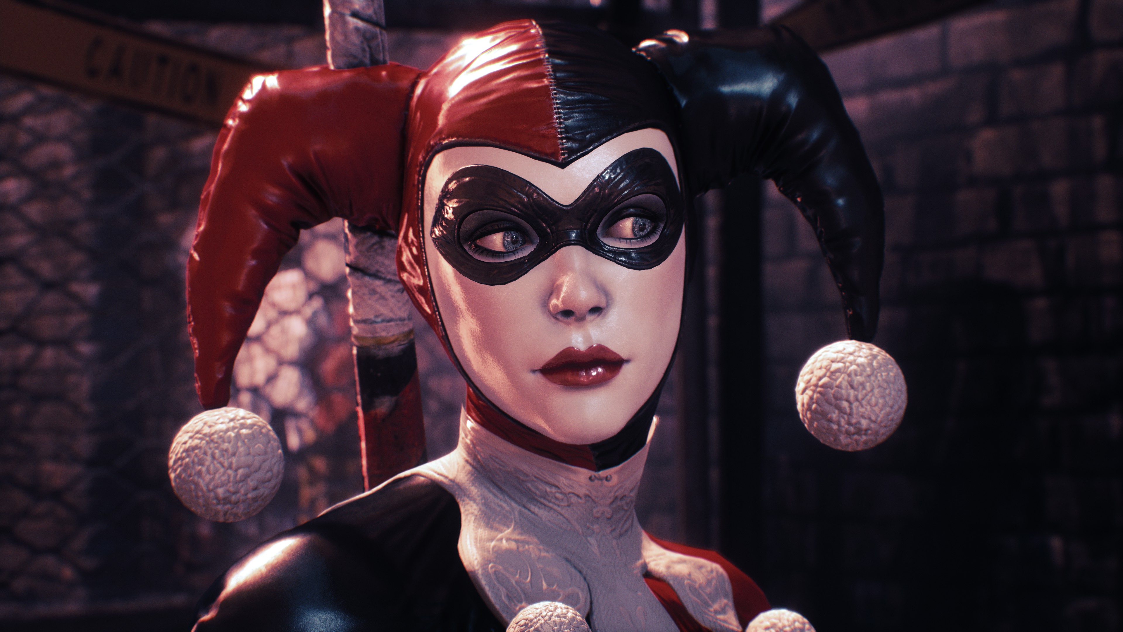 Harley Quinn (Classic, close up) 4K