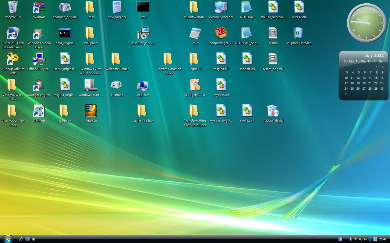 Windows XP transformed into Vista by nikitaosx1016 on DeviantArt