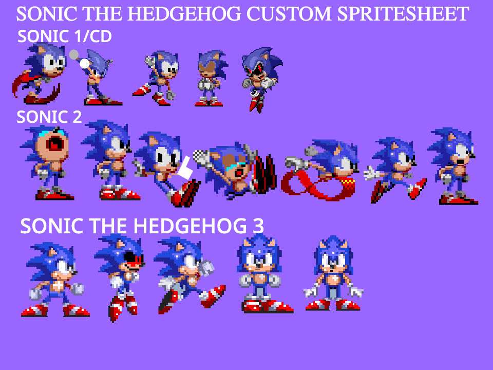 Sonic 1/CD Sprites (Expanded) by I-like-Sonic-91 on DeviantArt