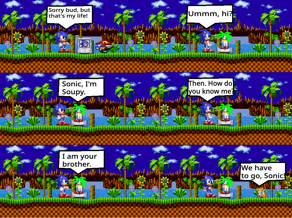 Comics with more sonic sprites (sorry if here are same sprites