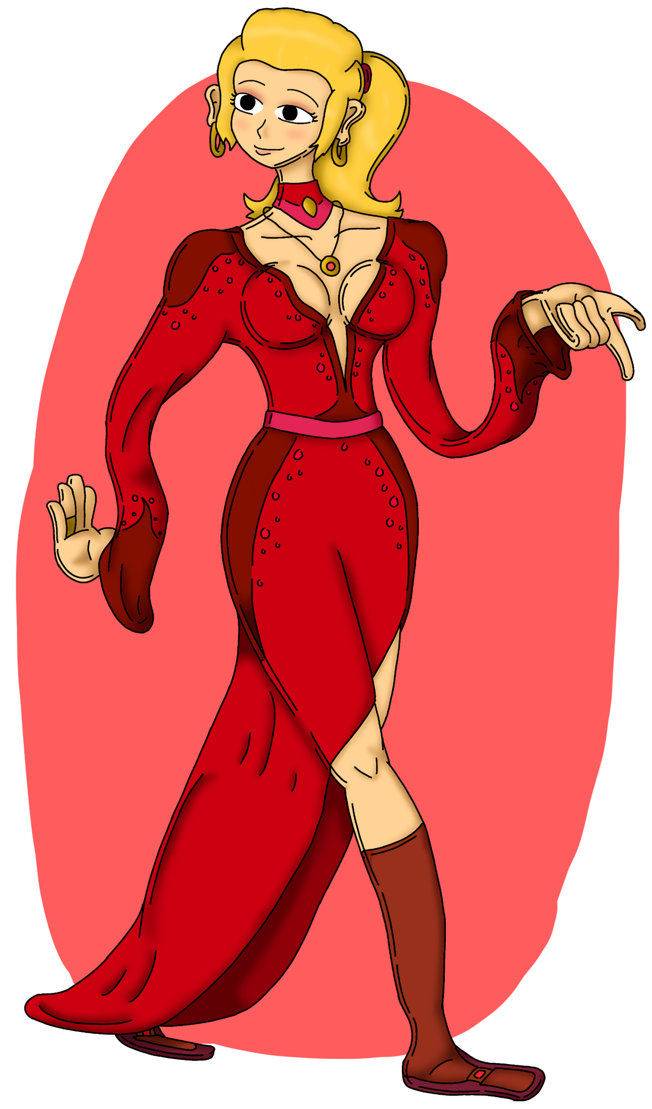 Dr.paper Red Dress Outfit by ArchiveMan0328 on DeviantArt