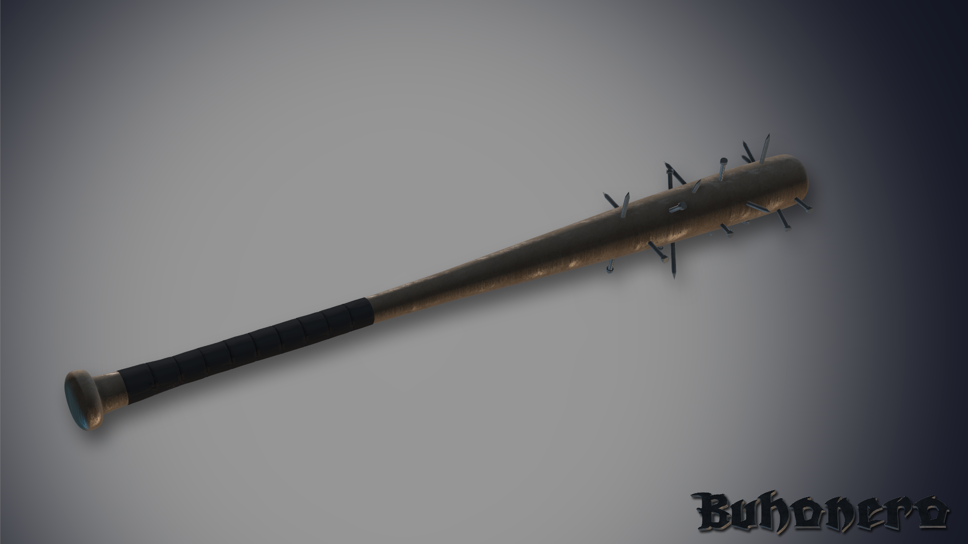 3D Baseball Bat with spikes