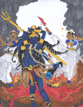 Kali's dance of destruction