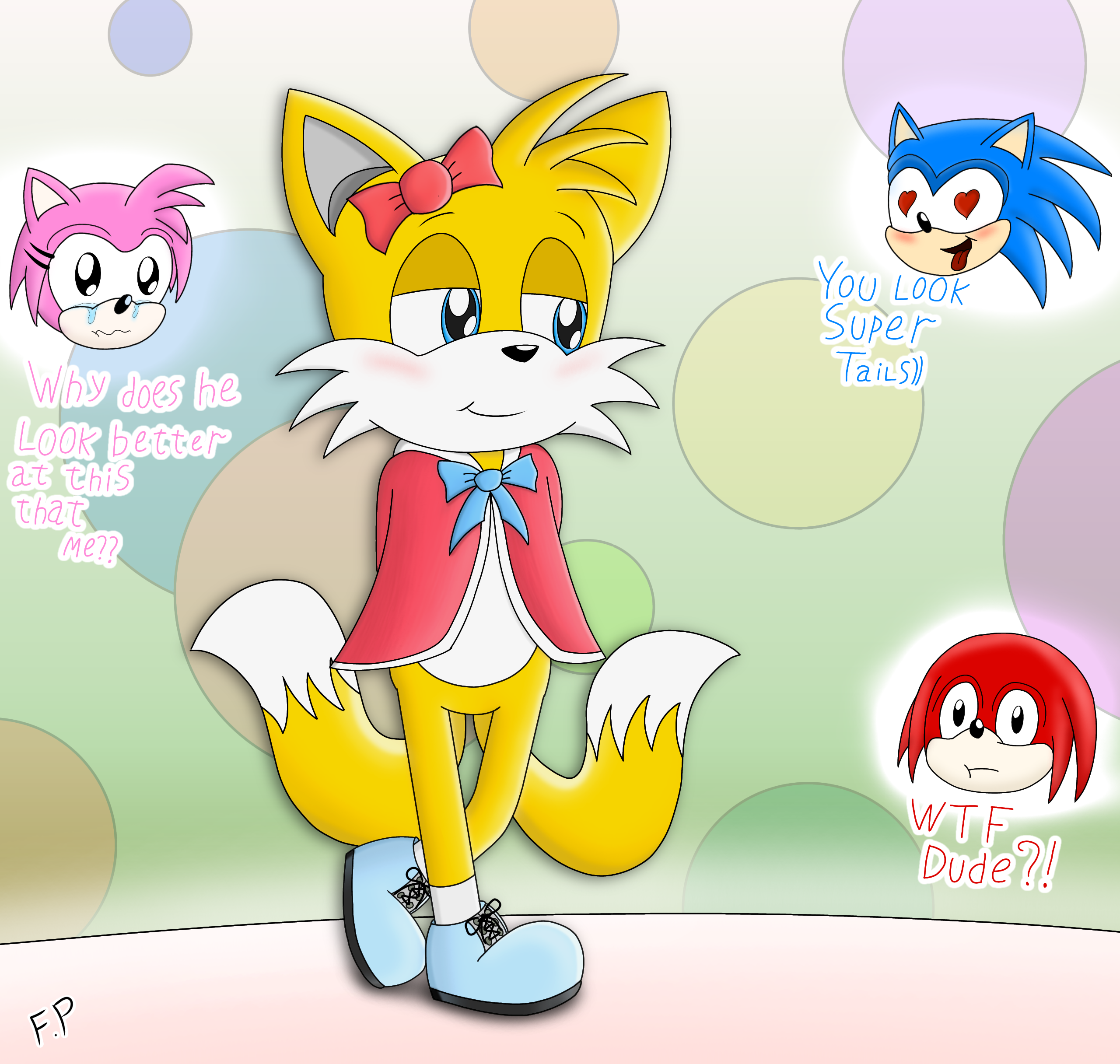 Super Tails helping Sonic (Art by @ArtsRiszi) : r/SonicTheHedgehog