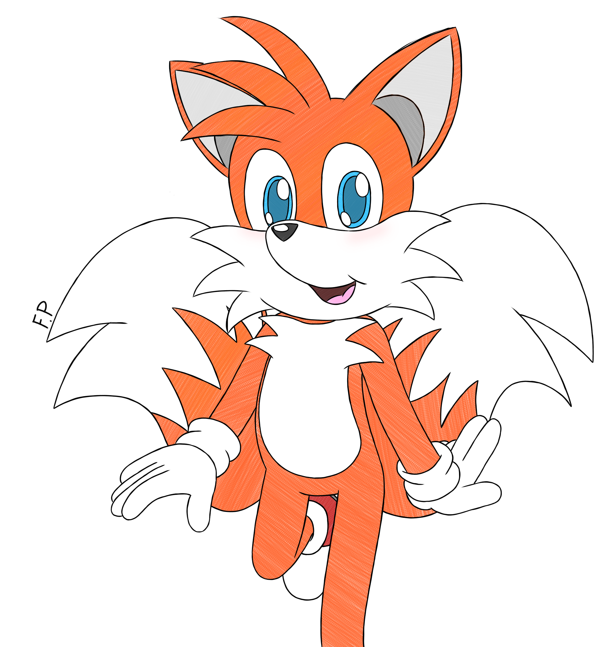 Tails (color sketch) (2024) by FreyPagani on DeviantArt