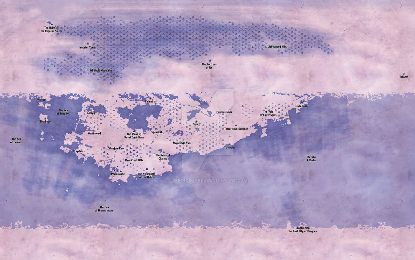 Complex Map Comic Fantasy Map, comic in the works. by sergiosoares on DeviantArt