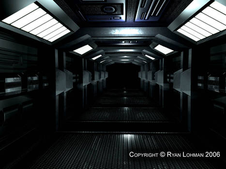 Military Spacestation: Hallway