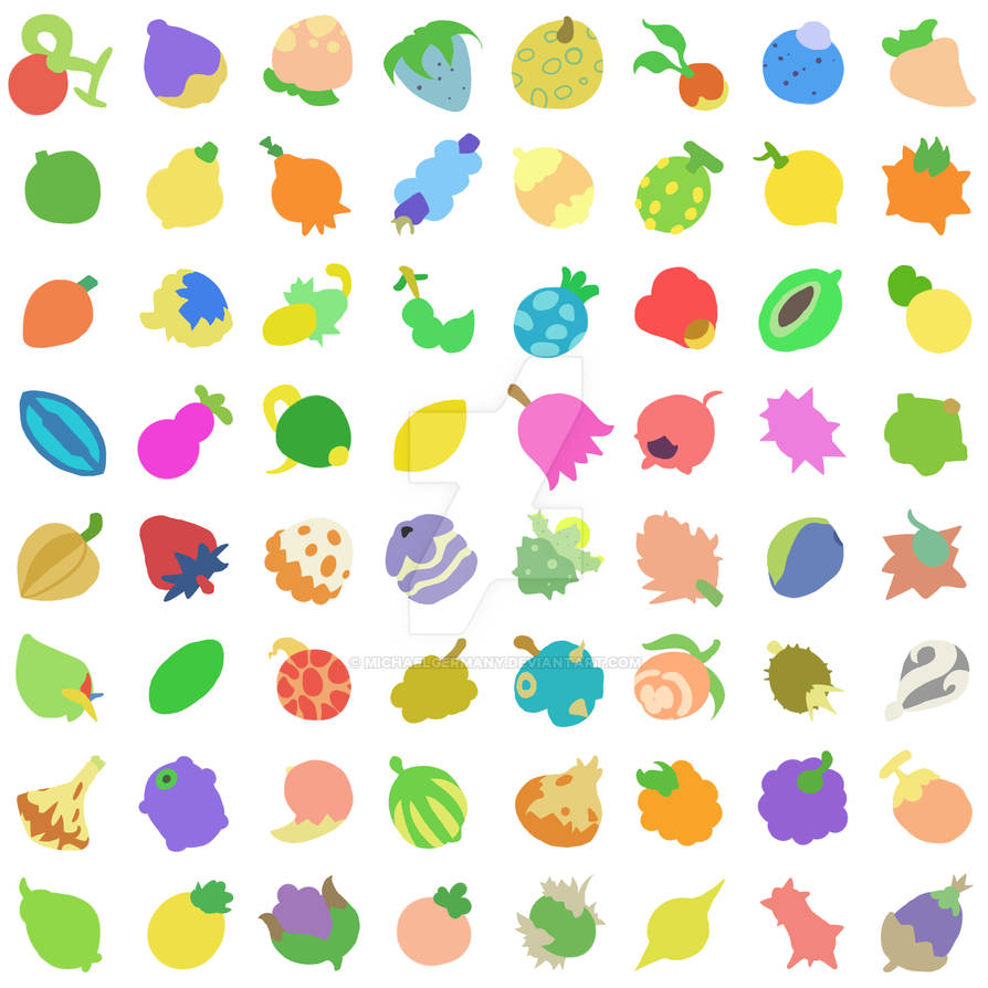 Pokemon Berry Grid by MichaelGermany on DeviantArt