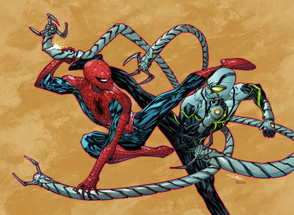 Spidey versus Doc Octopus by Guile Sharp