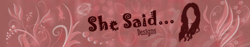 SheSaid Banner Header Logo