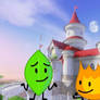 Leafy and Firey Goes to Peach's Castle