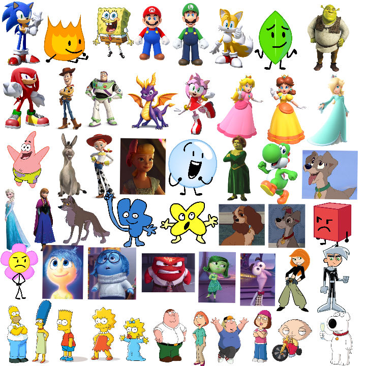 Characters Collage 1 by Estebanisawesome on DeviantArt