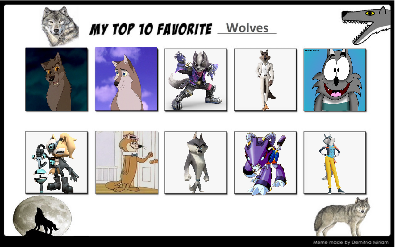 My top 10 favorite Wolves by Estebanisawesome on DeviantArt