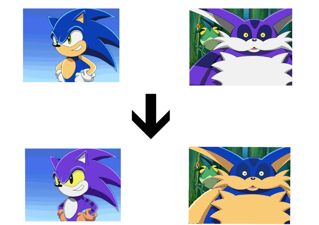 Sonic And Big Color Swap By Estebanisawesome On DeviantArt sonic-and-big-color-swap-by-estebanisawesome-on-deviantart