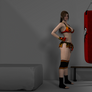 Lara in the Training Room