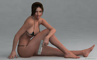 Young Lara in Tiny Bikini