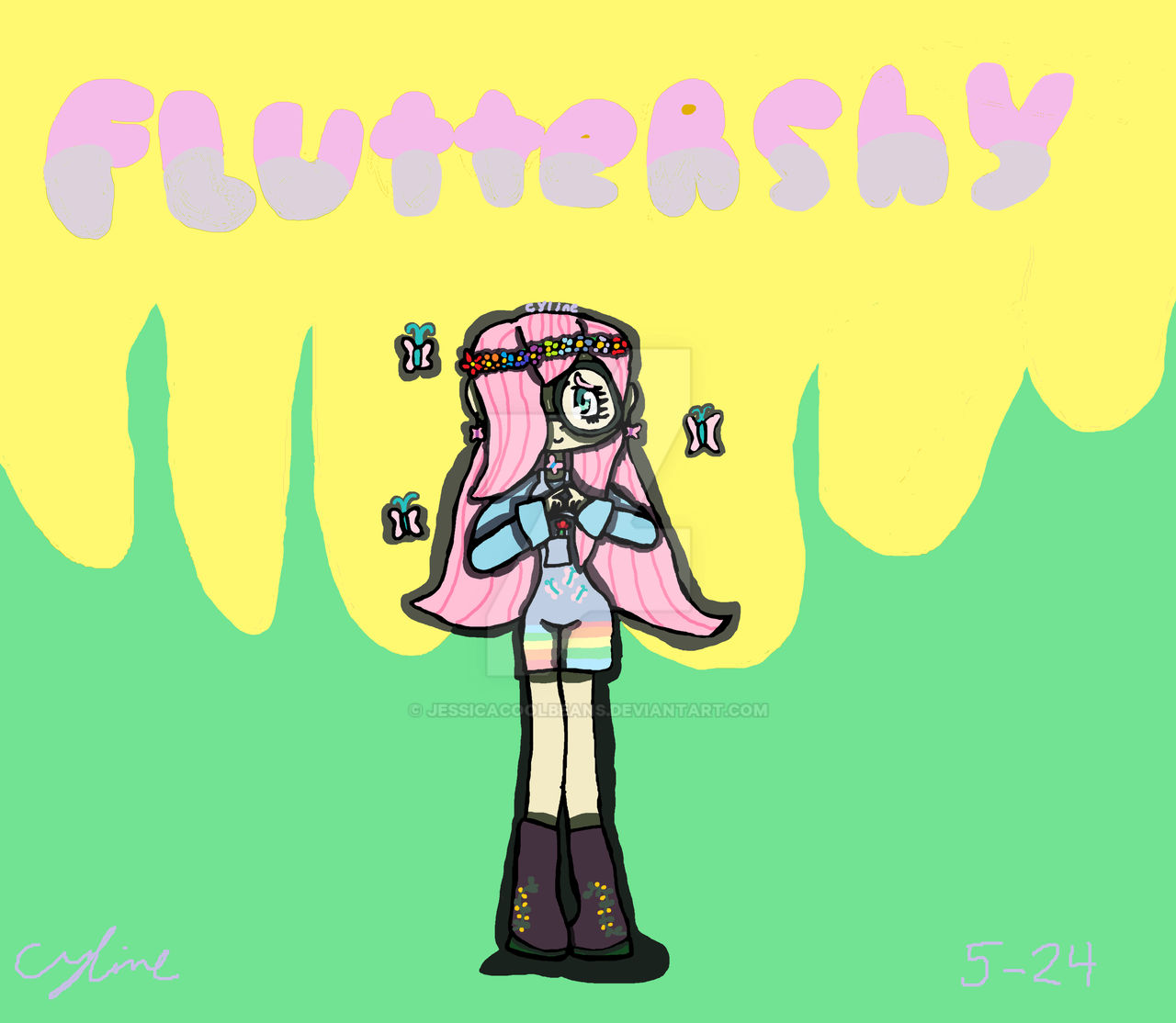 Flutterfly Human Fluttershy as an human by Jessicacoolbeans on DeviantArt