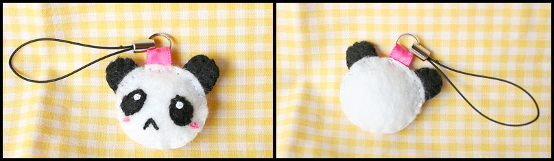 Tiny Panda Plush Keychain