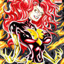 Dark Phoenix X-Men Comic Sketch Cover