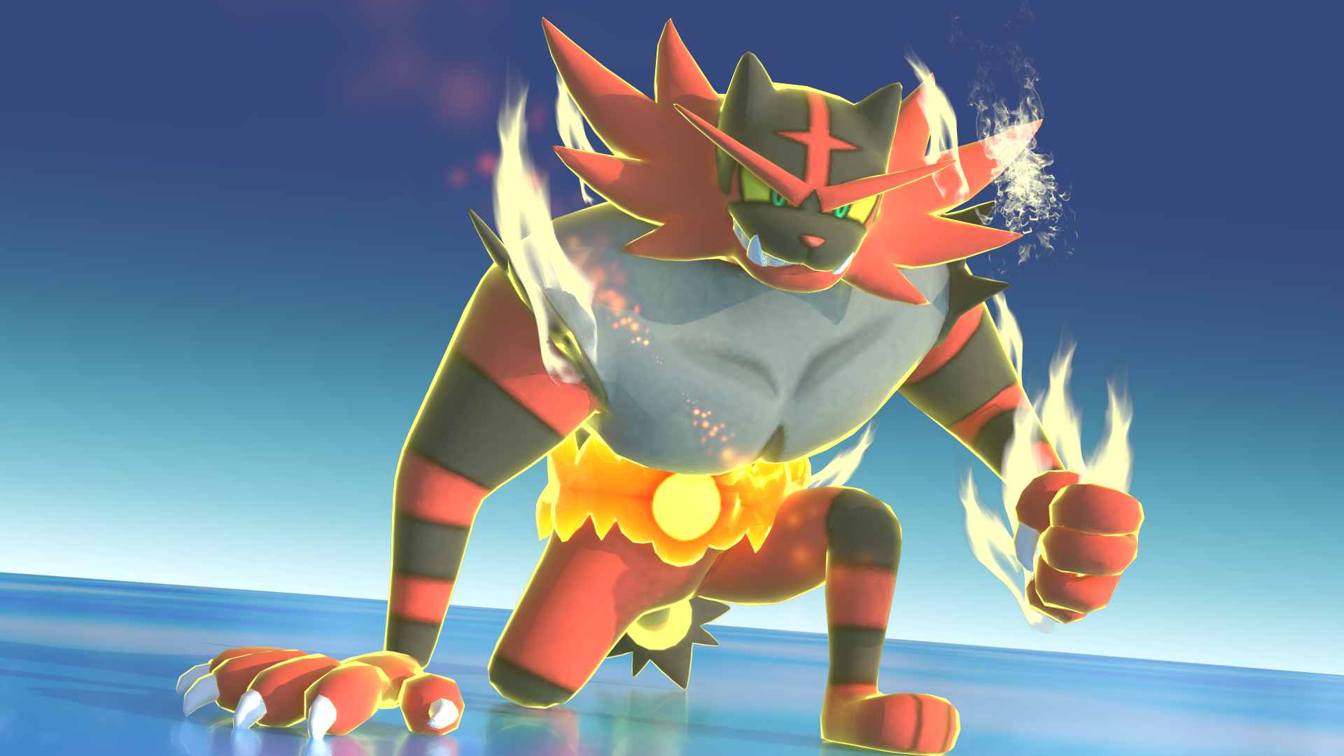 Meta Incineroar Move Set Incineroar unleashes its full-force Z-Move! by Cherryvania on DeviantArt