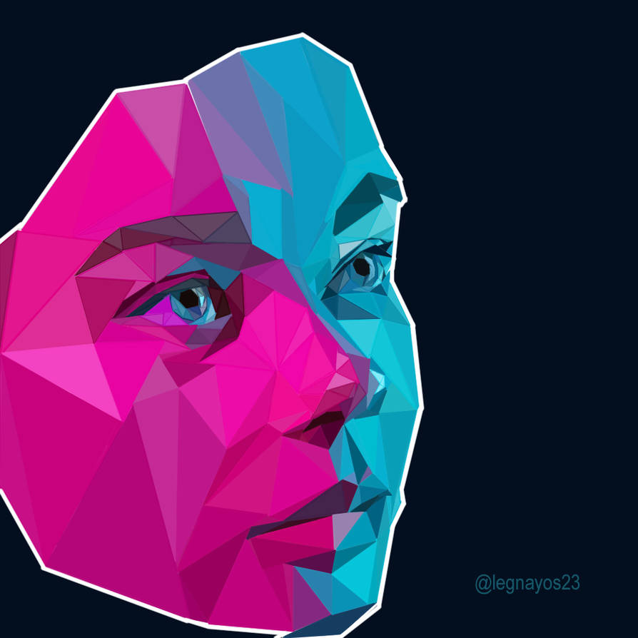 low poly, faces by legnayos23 on DeviantArt