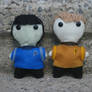 Plushies: Kirk and Spock