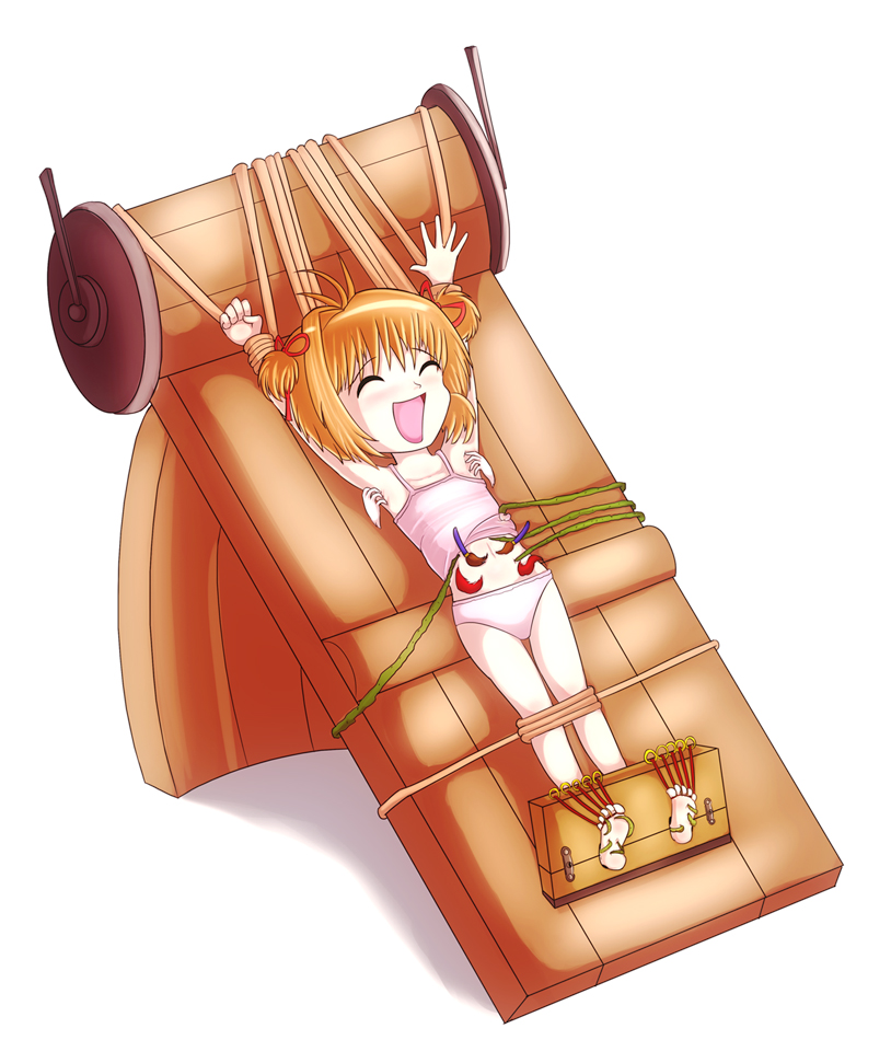 Com: Sakura on the tickling rack