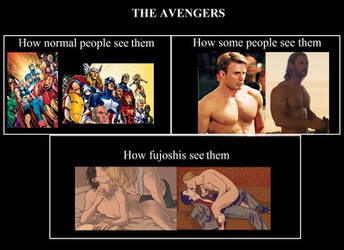 How fujoshis see Avengers