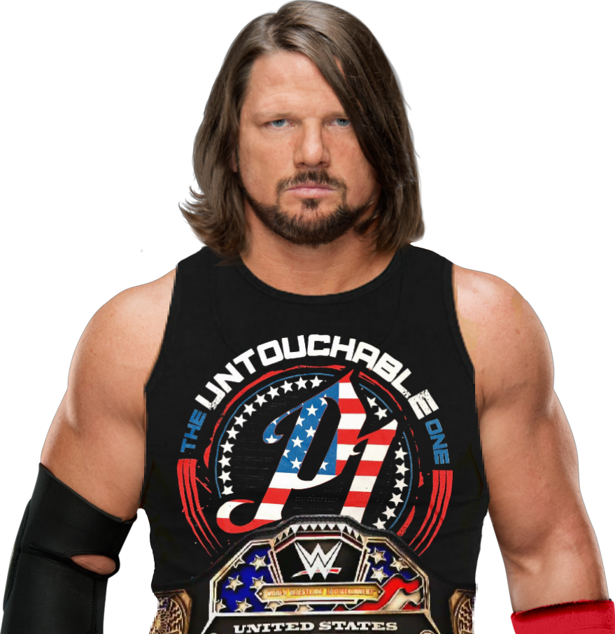 AJ STYLES UNITED STATES CHAMPION PNG 2017