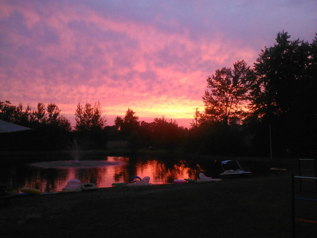 Summer Sunset at the lake