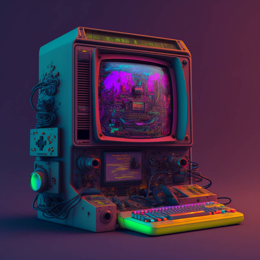 Old School Computer, Cyberpunk by NikotTroou on DeviantArt