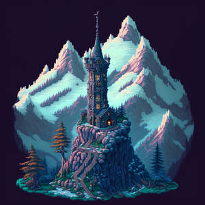 Fantasy Tower Pixel Art