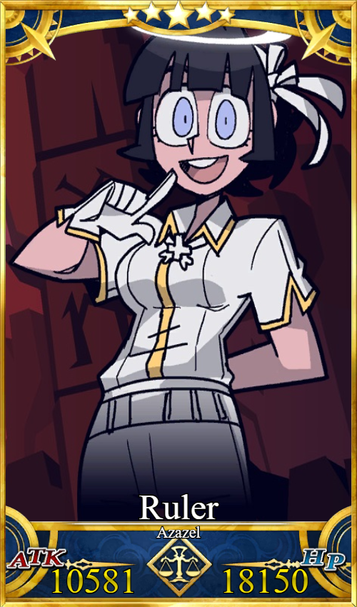 Fate Grand order card Azazel by stoneificaunt on DeviantArt