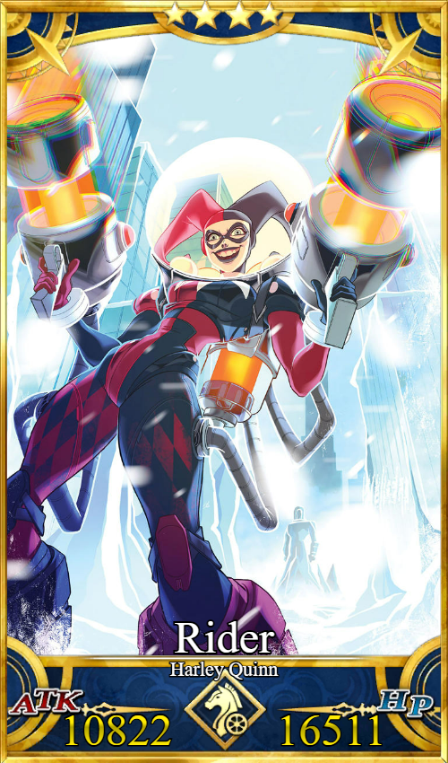 Fate Class Cards Rider Fate Grand order card Harley Quinn rider by stoneificaunt on DeviantArt