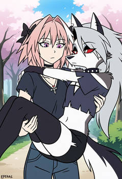 Astolfo carrying Loona